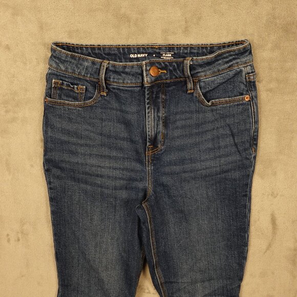 Old Navy jeans extra high rise flare women's 4 blue denim - Picture 2 of 12